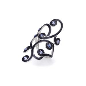 anello zaffiri azzurri